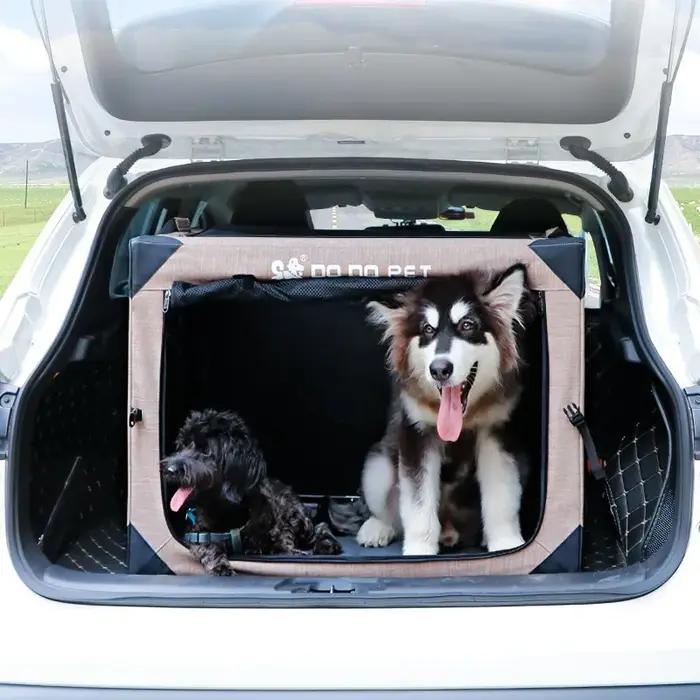 Caisse de voyage pliable pour chien