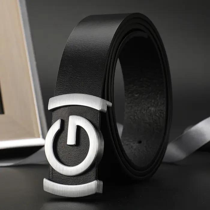 Haute qualité 34mm travail affaires sangle hommes hommes ceintures boucle en métal marque ceinture e