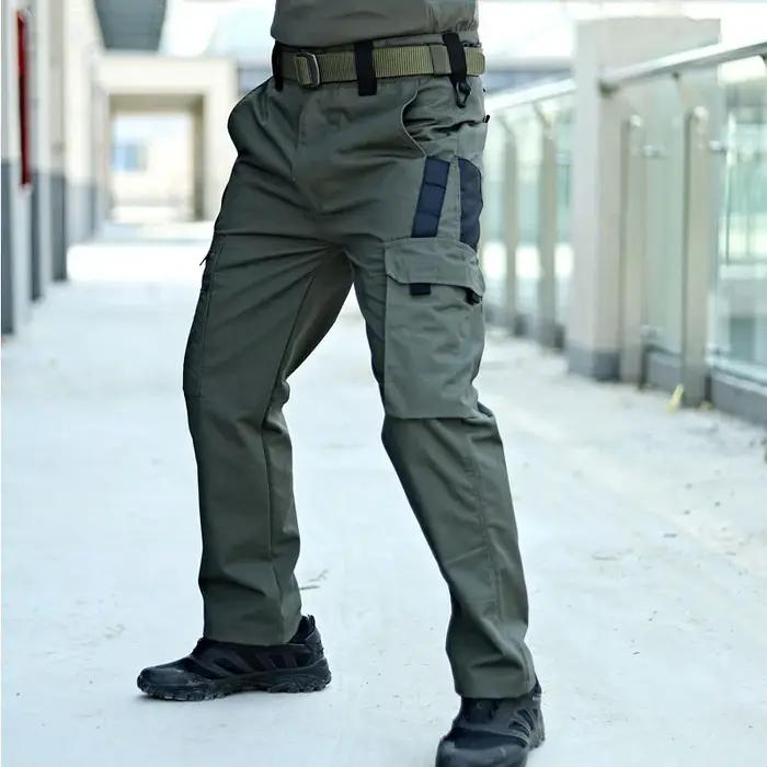 Ensemble 2 pièces pantalon cargo tactique homme imperméable résistant chasse randonnée outdoor