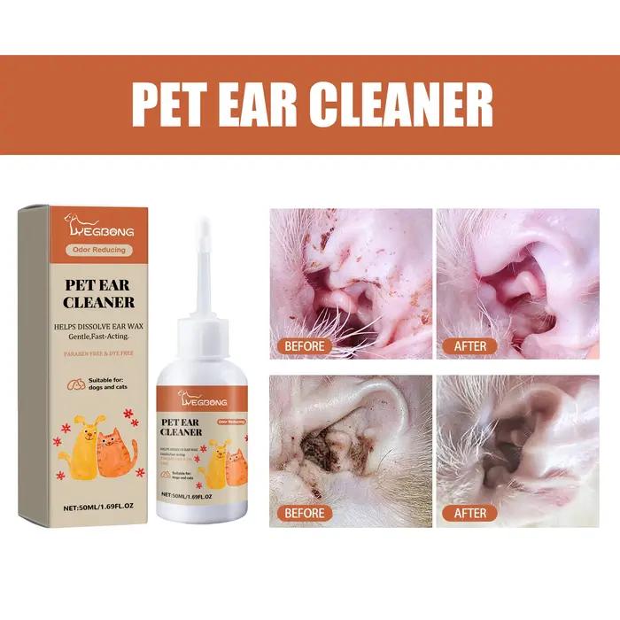 Gouttes auriculaires pour animaux de compagnie pour soulager l'inconfort des oreilles des chats et d