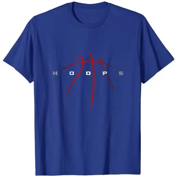 T-shirt de basket-ball en coton polyester pour homme, style décontracté, léger et confortable, pour les entraînements et les occasions décontractées