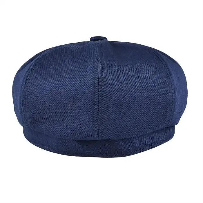 BOTVELA casquette gavroche hommes sergé coton chapeau 8 panneau chapeau boulanger casquettes rétro G