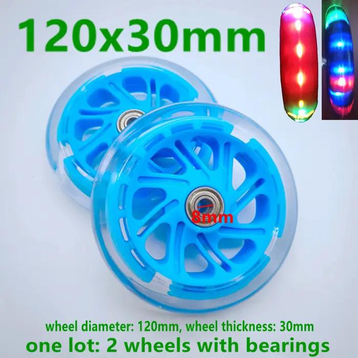 Roue de Scooter clignotante 120x30mm 120mm