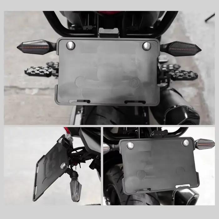 Cadre de support de plaque d'immatriculation de motos accessoires