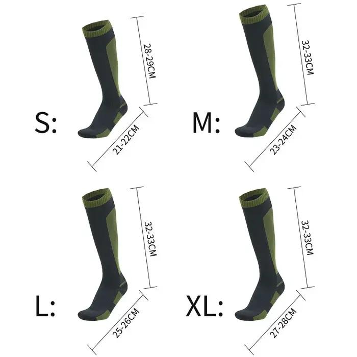 Chaussettes hautes imperméables pour femmes randonnée camping ski cyclisme chasse activités outdoor