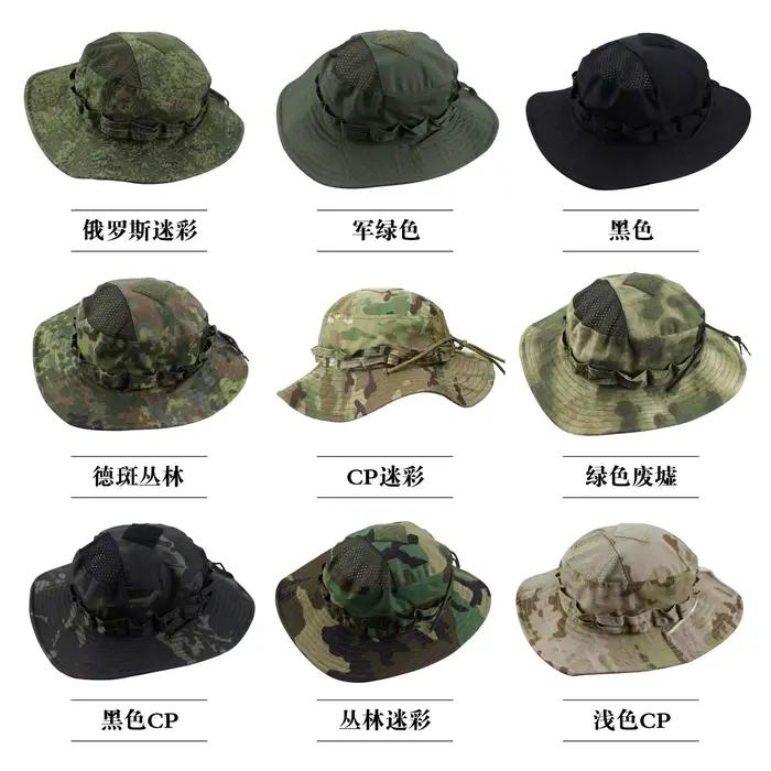 Casque Benny camouflage Tiger Spot - Chapeau tactique EMR russe pour pêche et chasse à large bord