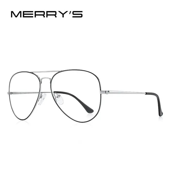 MERRYS DESIGN hommes classique pilote lunettes cadre femmes mode myopie Prescription