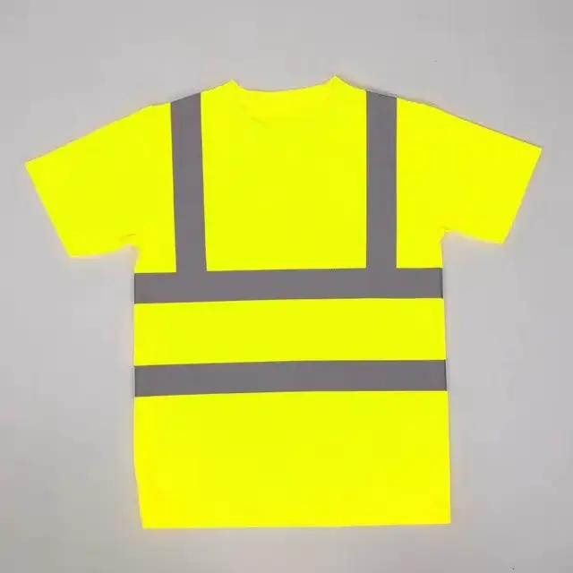 T-shirt de travail fluorescent haute visibilité 2026 pour l'extérieur