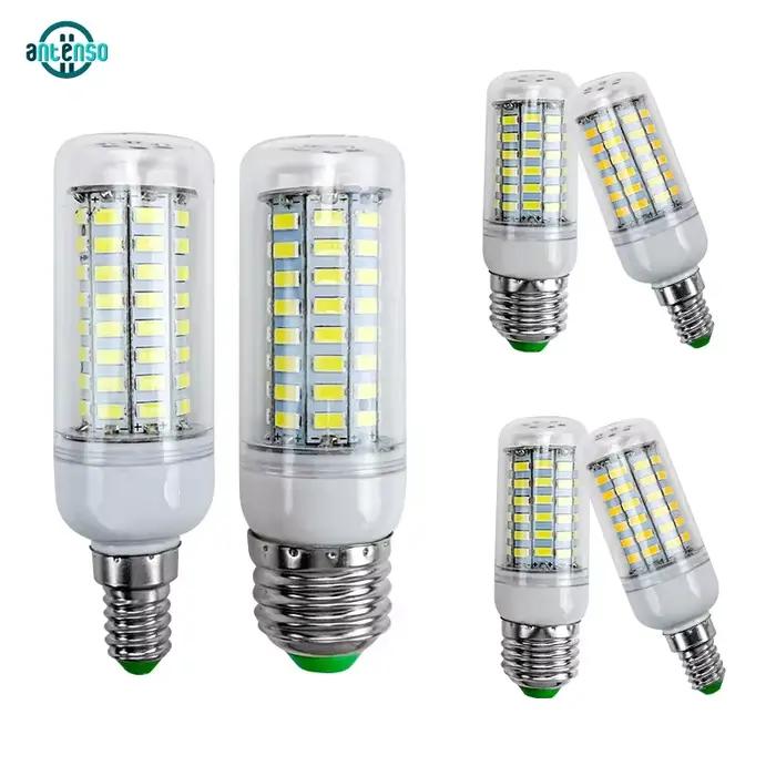 Ampoule LED E27 E14 Led bougie ampoule AC 220V Lampada Table maïs lampe Led 24 36 48 56 69 72leds Bo