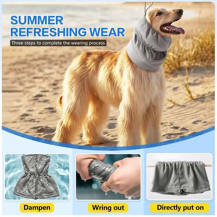 Cache-oreilles élastique réglable et confortable pour chien – Bandeau pour oreilles