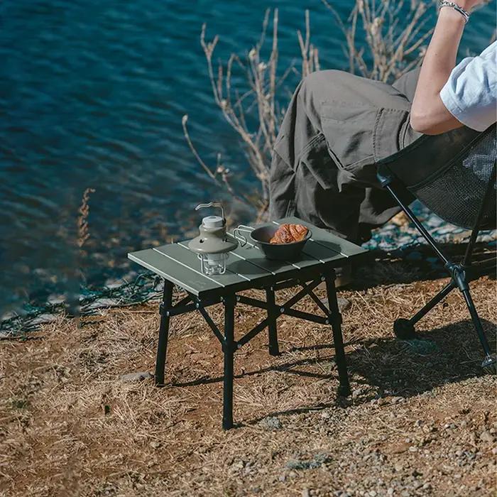 Natureifa-Table pliante portable en alliage d'aluminium, camping en plein air, table de pique-nique