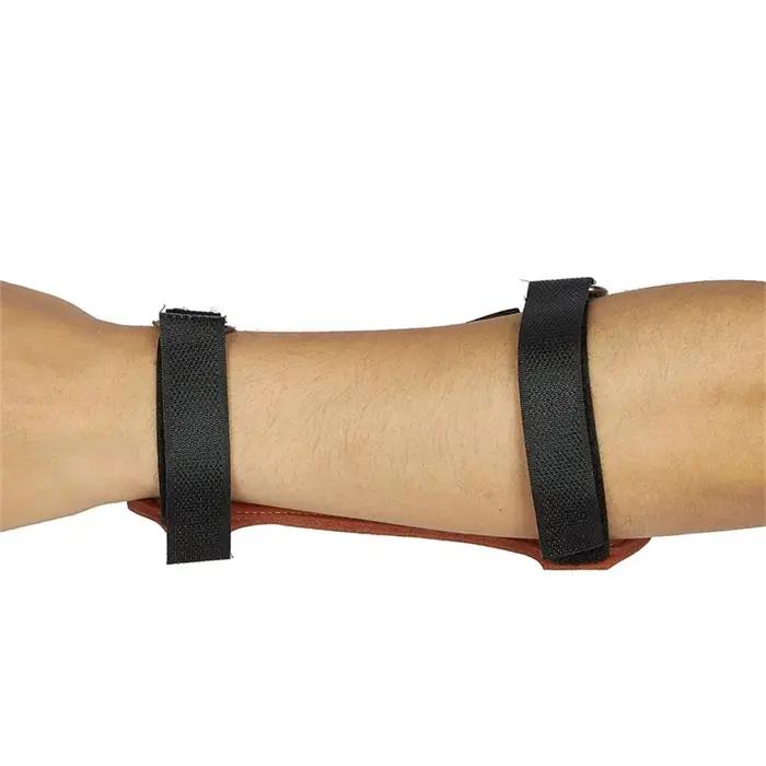 Protège-bras de tir à l'arc en cuir suédé pour hommes et femmes protection des bras pour tir à l'arc occasions spéciales entretien facile multicolore