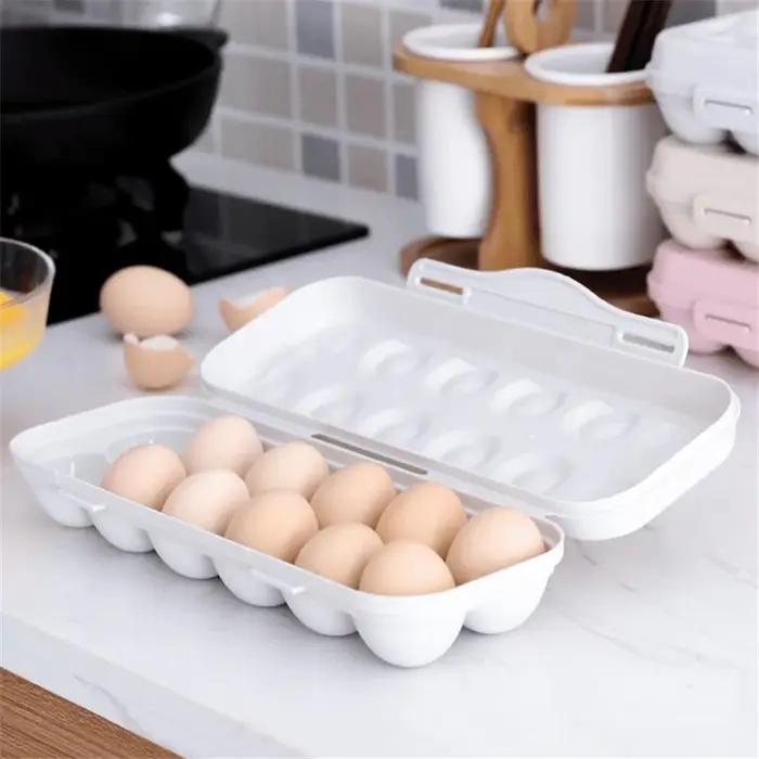 Support de plateau à œufs, boîte de rangement d'œufs, réfrigérateur, bac à légumes, Camping pique-ni