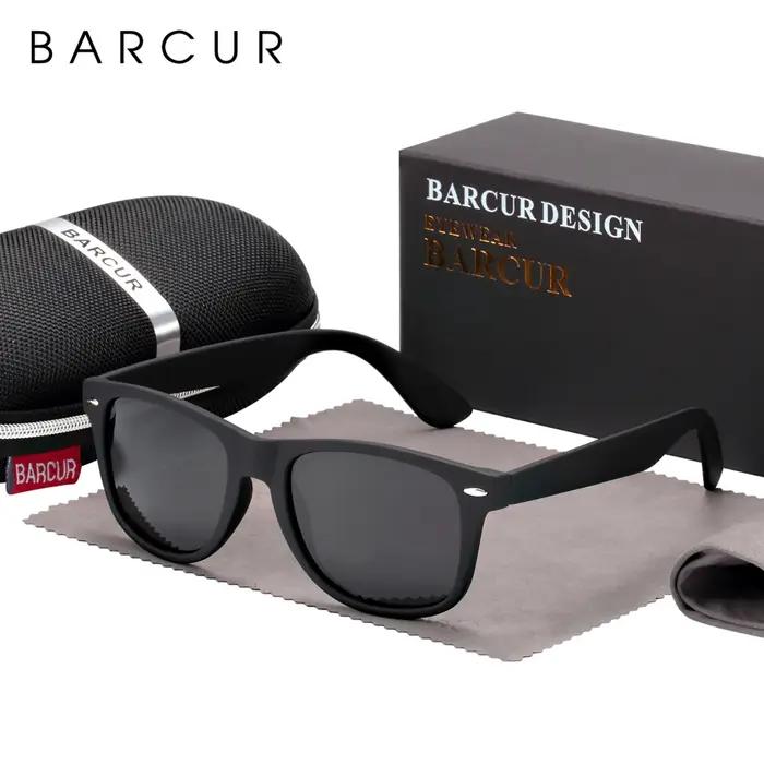BARCUR lunettes rétro hommes lunettes de soleil Vintage mode classique marque lunettes femmes lunett