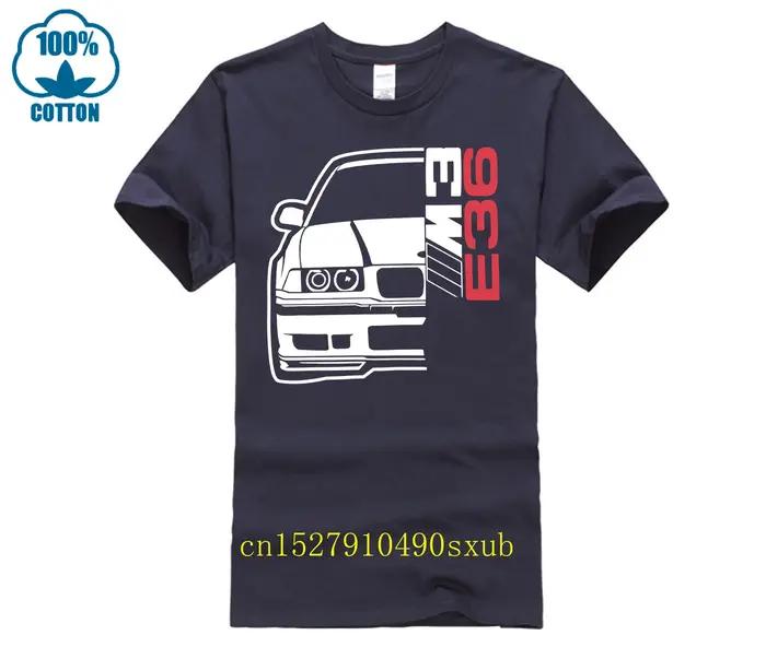 T-shirt rétro coton homme style décontracté pour passionnés de voitures classiques M3 E36 occasions quotidiennes et spéciales