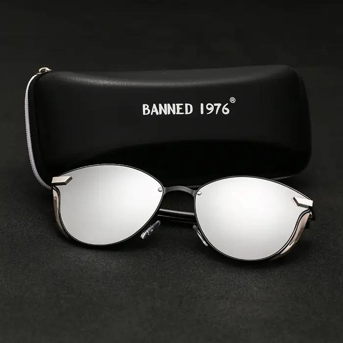 Lunettes de soleil polarisées de luxe pour femmes, tout nouveau Design, œil de chat, monture métalli