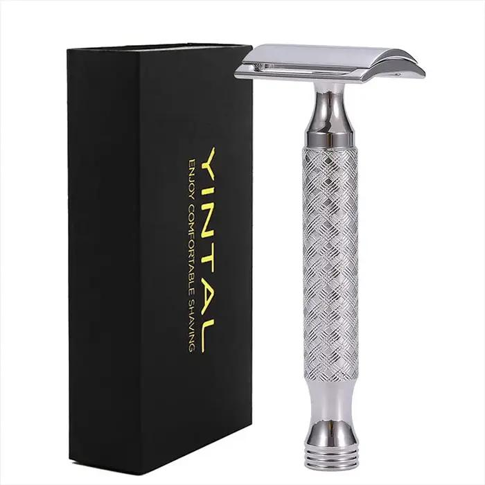Rasoir manuel en acier inoxydable pour homme