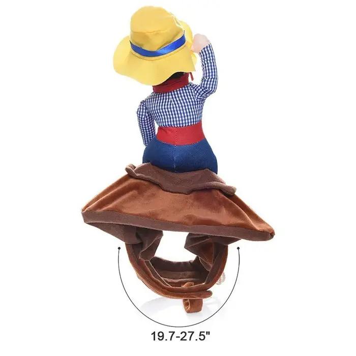Costumes amusants pour animaux de compagnie, vêtements pour chiens, costumes de Noël, costumes de cowboy western, veste, cape, accessoires pour chiens