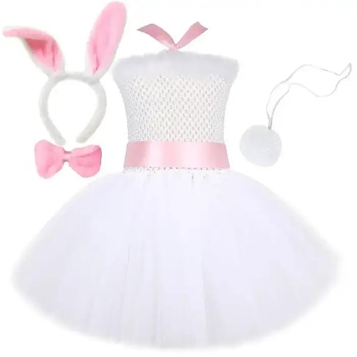 Costumes de lapin blanc pour bébés filles