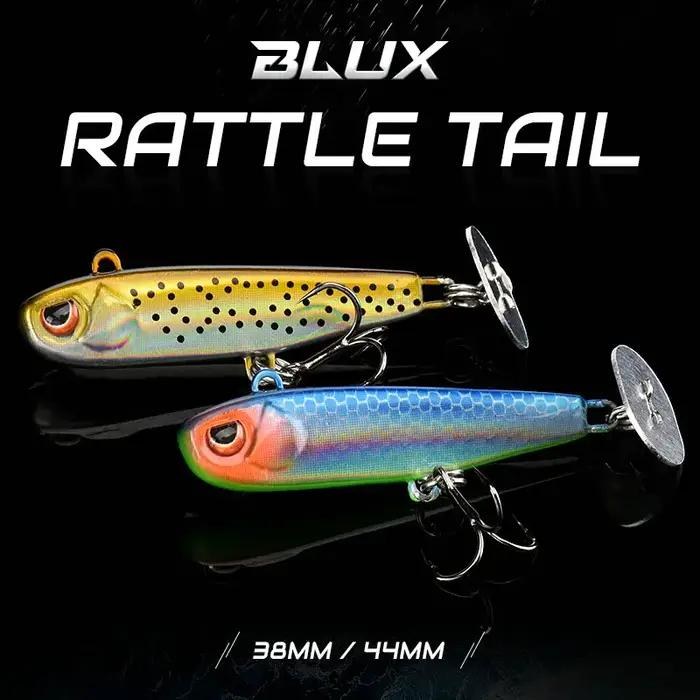 Leurre pêche BLUX 38mm 44mm rattle tail cuillère brillante métal zinc jigging leurre dur