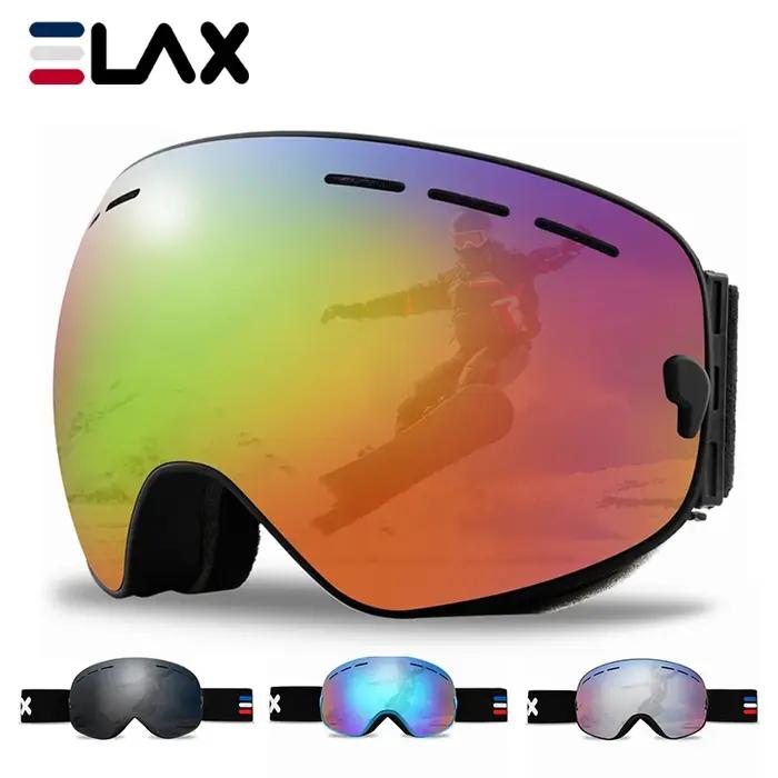 ELAX flambant neuf Double couche Anti-buée lunettes de Ski motoneige