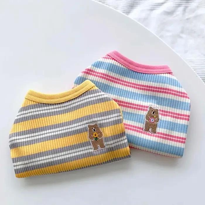 Chemise en coton côtelé pour chien