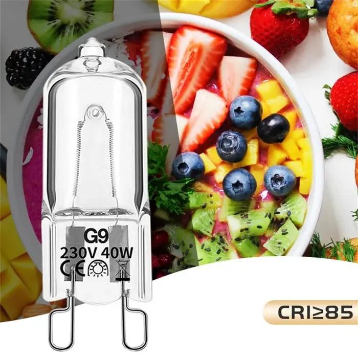 10 pièces G9 220V 20W 25W 40W ampoules de lampe à LED perles insérées lampe en cristal ampoule halog