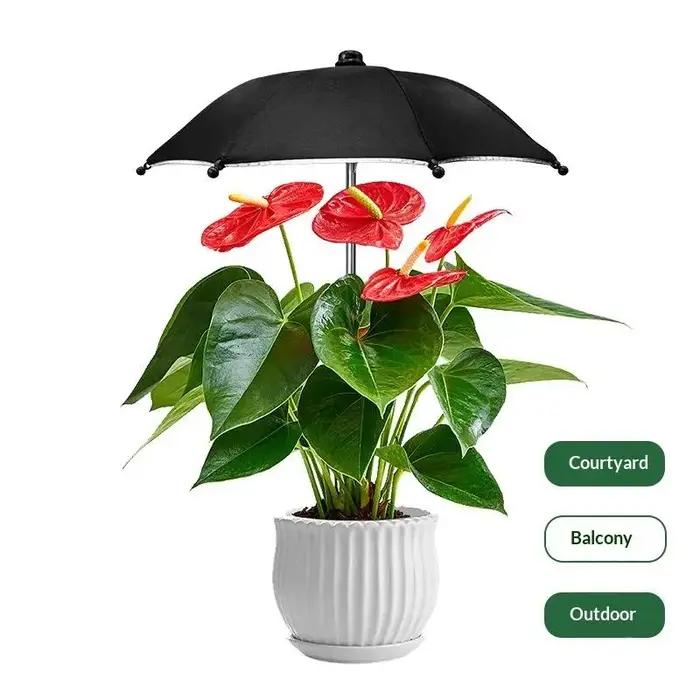 Parasols de jardin ronds réglables en hauteur, imperméables, pour cours extérieures, jardins, protection solaire des plantes