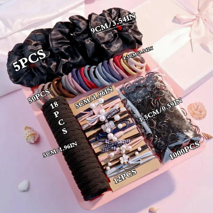 Ensemble d'accessoires pour cheveux foncés pour femmes