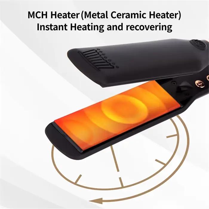 Fer à lisser bigoudi professionnel haute température chauffage rapide 450 ℉ / 480 ℉ Fer plat pou