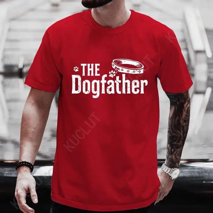 T-shirt à manches courtes pour homme design amusant lettres motif hauts décontractés pour les pères occasions spéciales tout au long de l'année