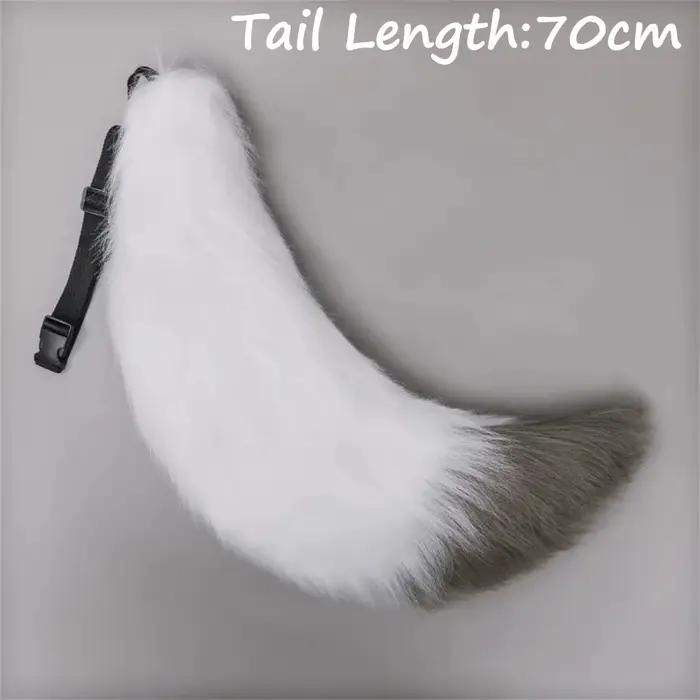 Anime COS chat queue de renard en peluche Cosplay Costumes grandes queues chien queue en fourrure je