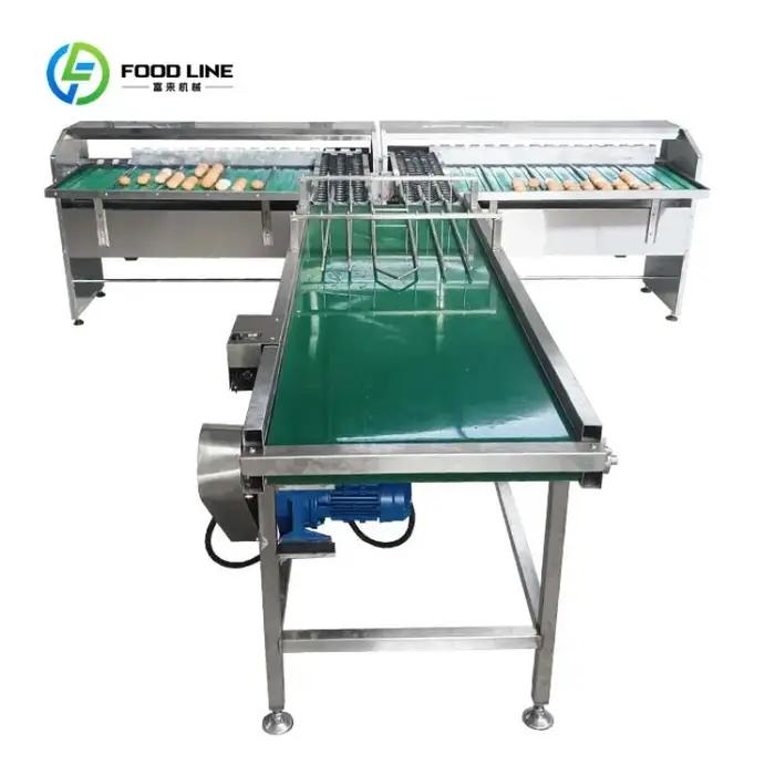 Équipement de pesage et de calibrage commercial robuste sur mesure pour l'agriculture, machine à peser les œufs, machine de tri et d'emballage des œufs