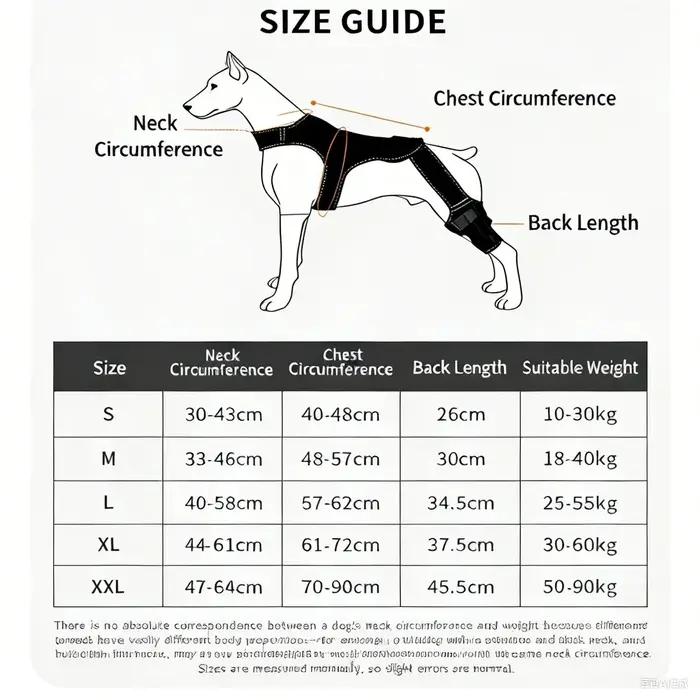 Protection réglable pour les articulations des chiens, pour les pattes arrière