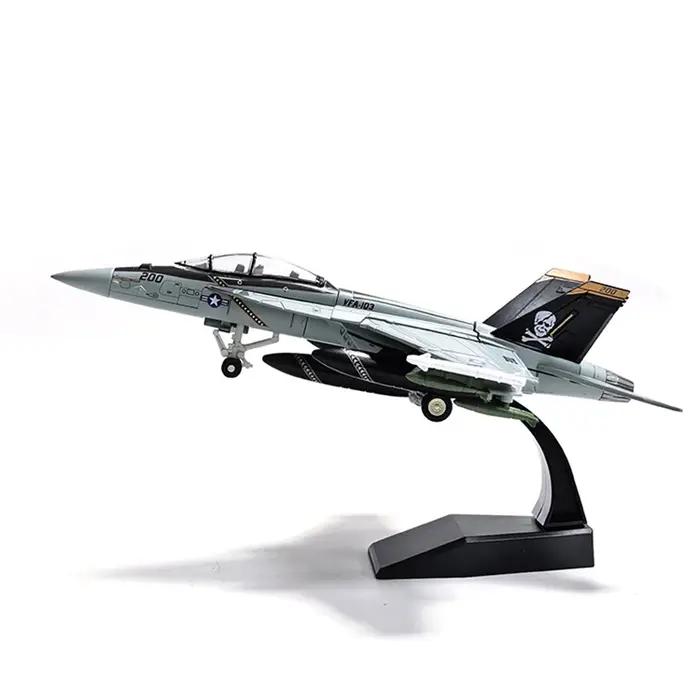 SU-35S SU-25 SU27 FA-18F Modèle d'avion de chasse militaire en plastique à assembler, décoration de collection pour la maison, cadeau créatif (y compris la base)