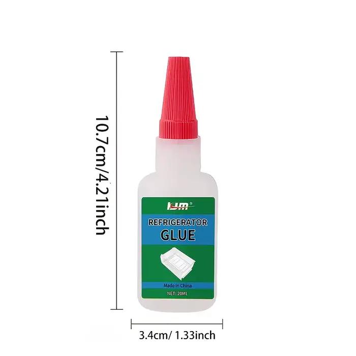 Colle pour Congélateur et Réfrigérateur Adhésif Résistant au Froid à Séchage Rapide avec Buse Liaison Forte Résistante au Gel Utilisation Facile Occasionnels Ménages Actifs