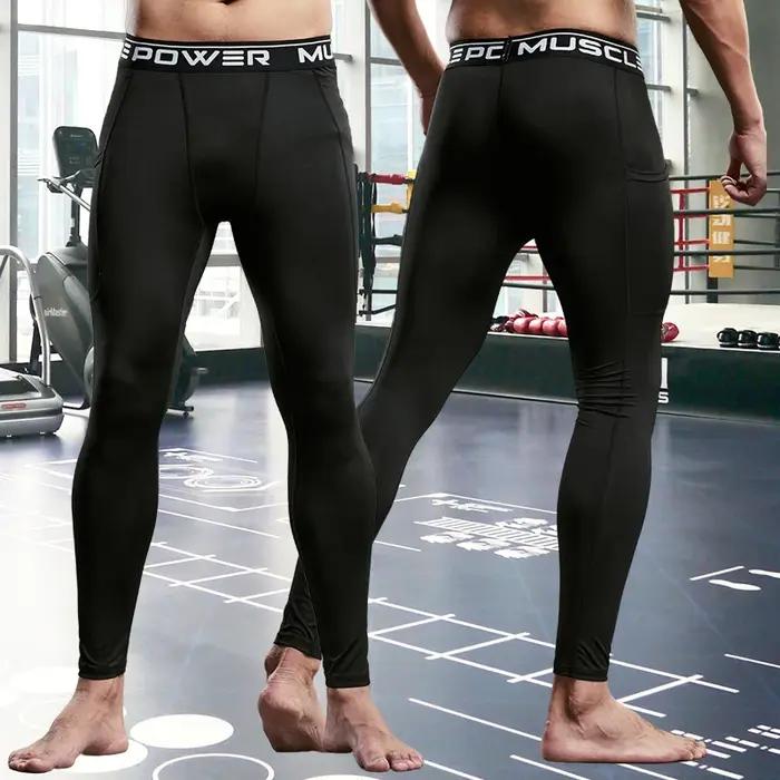 Pantalons de survêtement de Compression pour hommes collants pour hommes pantalons de Sport pour sal