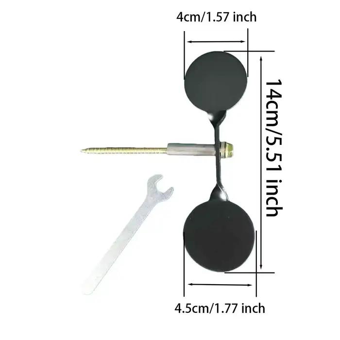Cible de tir rotative 360 degrés en acier au carbone portable pour entraînement et compétition paintball
