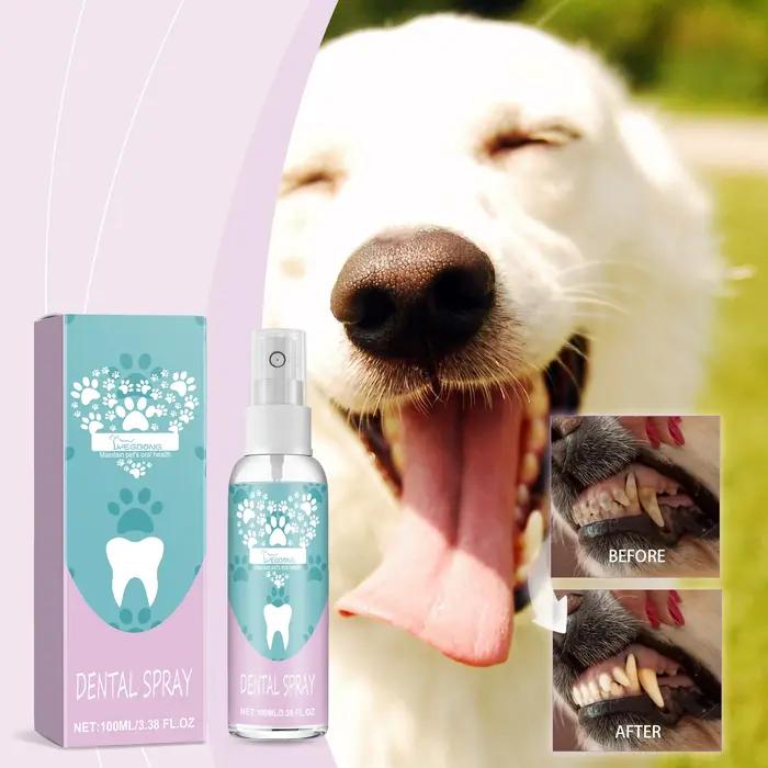 Spray buccal pour animaux de compagnie recommandé par les vétérinaires, désodorise, nettoie, dissout
