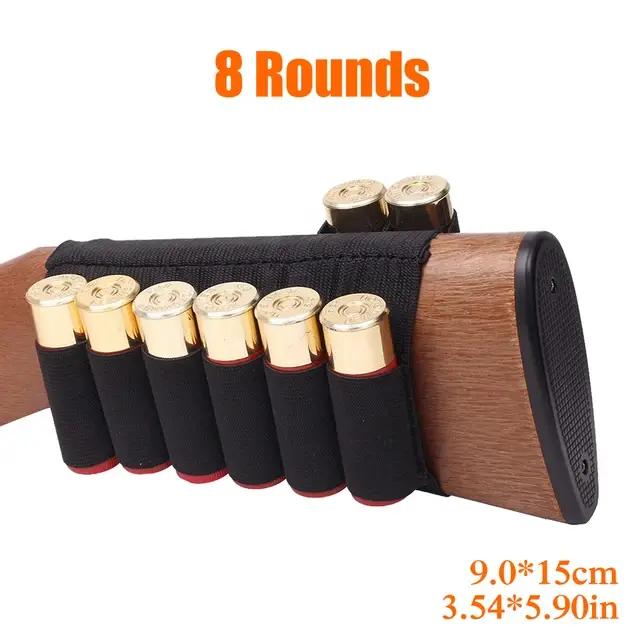 Support de coque de culasse rond à recharge rapide 5/8, pour fusil de chasse, porte-cartouche élastique universel de calibre 12/20