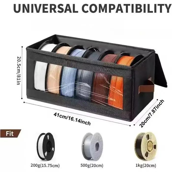 Sac de rangement pour filament - Conteneurs de stockage de filament pour imprimante 3D, support pour accessoires d'impression 3D pour la maison, le bureau, l'atelier