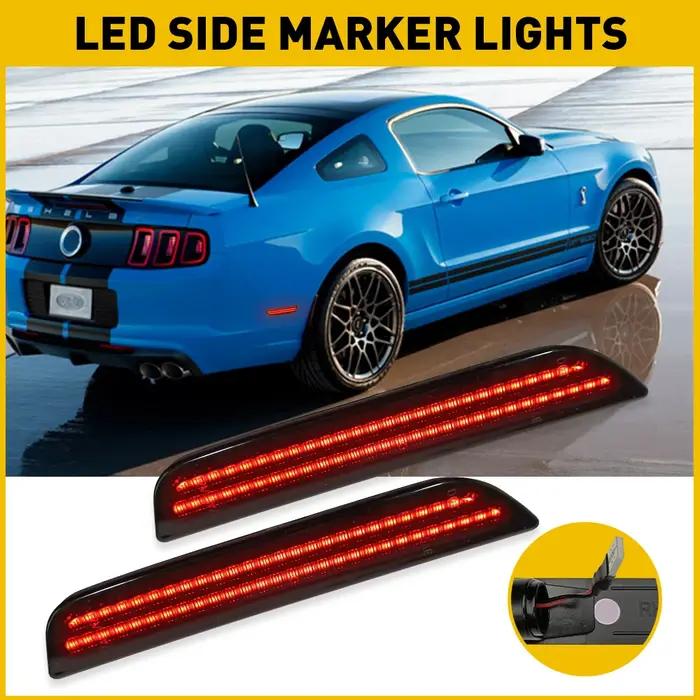2 pièces pour voiture Mustang LED feux de position latéraux arrière pour Ford