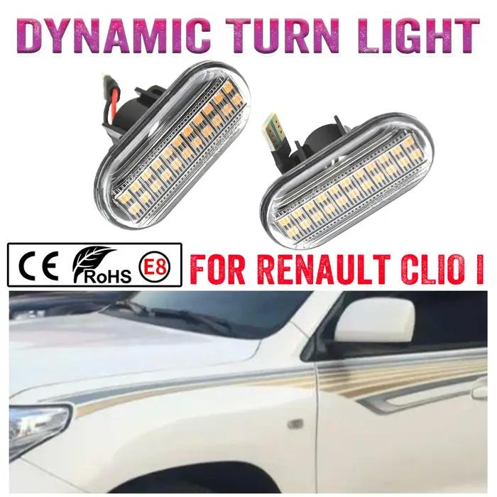 2 clignotants dynamiques à Led, marqueur latéral pour Renault Clio Trafic Kangoo Twigo Dacia Logan D