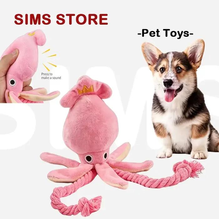Jouet interactif en forme de pieuvre pour chien, en plush, stimule l'autonomie et réduit l'ennui pour chiots occasions spéciales et quotidienne