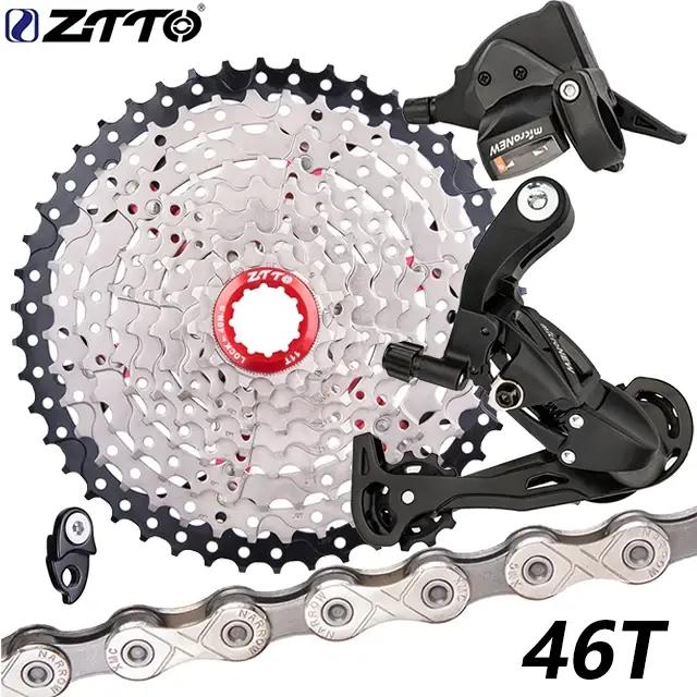 Dérailleur arrière ZTTO 9 vitesses en aluminium pour vélo de montagne avec contrôle de vitesse précis et durabilité exceptionnelle pour cyclistes passionnés