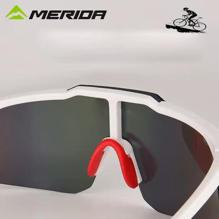 Lunettes de vélo Merida UV400 anti-buée - Lentilles REVO HD - Certifié CE/ANSI homme femme
