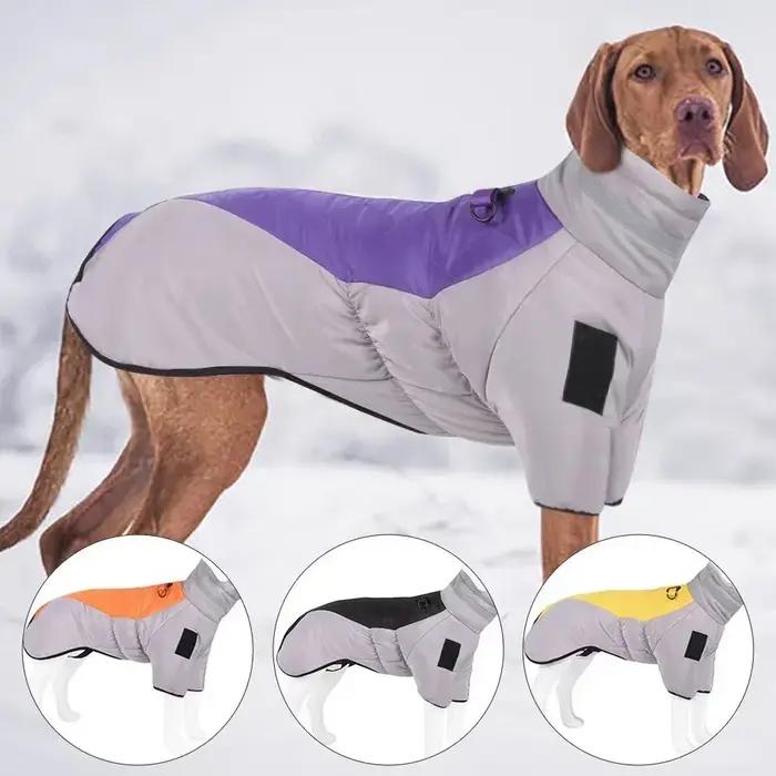 Veste en coton imperméable et réfléchissante pour chiens grandes et moyennes pour l'automne et l'hiver usage extérieur intérieur style mignon occasions spéciales