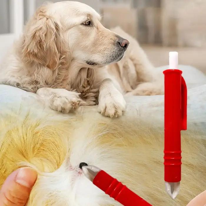 Kit de 4 pinces à épiler pour animaux de compagnie