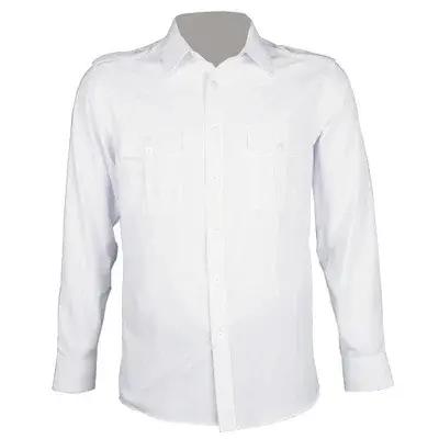 Chemise de Pilote de Qualité Supérieure pour Homme, Uniforme de Pilote de Ligne Aérienne Blanche, Co