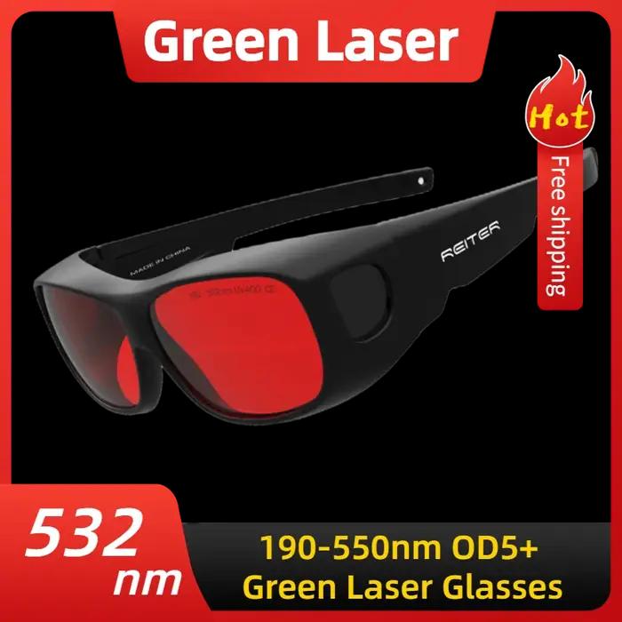 Lunettes de sécurité à pointeur Laser vert picosecondes 532nm ND: YAG 1064nm